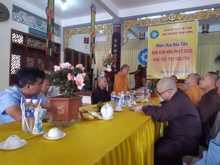Ban Văn Hóa Phật giáo Khu vực Tây Nguyên tổ chức phiên họp đầu tiên